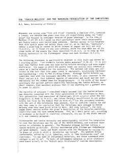 THE `TUNICA MOLESTA` AND THE NERONIAN PERSECUTION OF