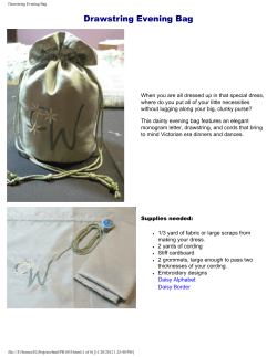 Drawstring Evening Bag