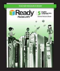 Ready FL ELA Grade 4 Lesson 4a Teacher Resource Book