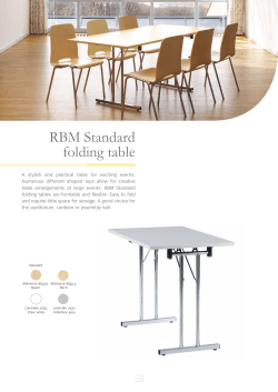 rBM standard folding table