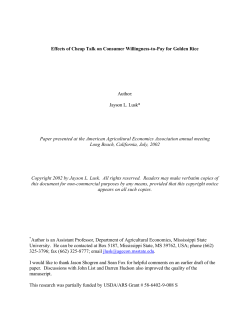 AAEA paper - AgEcon Search