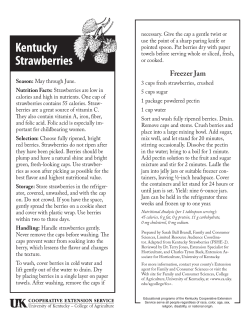 Kentucky Strawberries - UK College of Agriculture