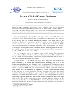 Review of Oxford Primary Dictionary