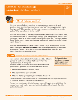 UnderstandStatistical Questions