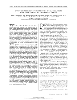 Effect of Systemic Glucocorticoids on Exacerbations of Chronic