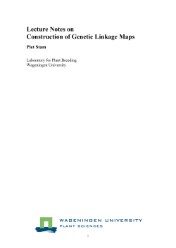 lecture notes genetic linkage map construction