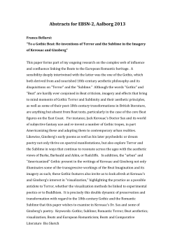 Abstracts - Department of Culture and Global Studies