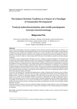 problemy ekorozwoju &ndash; problems of sustainable development