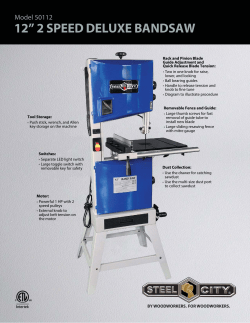 12&rdquo; 2 speed deluxe bandsaw
