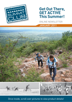 Get Out There, GeT AcTive This Summer!