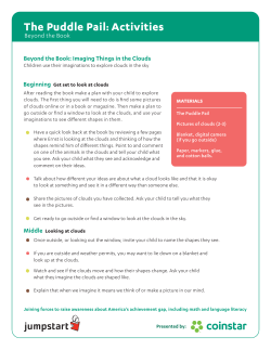 The Puddle Pail: Activities