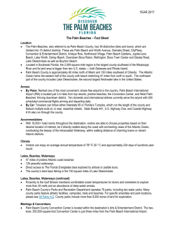 Fact Sheet - Discover The Palm Beaches