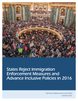States Reject Immigration Enforcement Measures and Advance