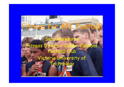 Fitness for AFL Football