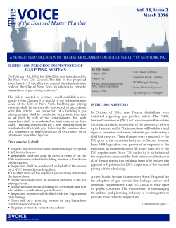 TheVOICE - Master Plumbers Council