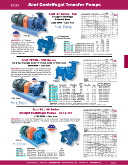 Centrifugal Pump / Motor Unit, 4" x 3"