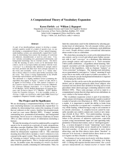 A Computational Theory of Vocabulary Expansion
