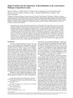 Rapid Evolution and the Importance of Recombination to the