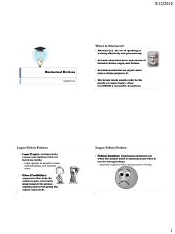 Common Rhetorical Devices