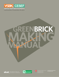 Green Brick Making Manual - Eco
