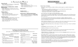 Announcements - San Dieguito United Methodist Church