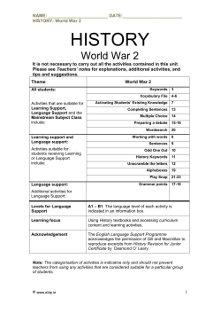 HISTORY - English Language Support Programme