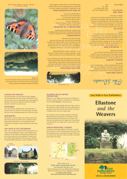 the Ellastone and the Weavers leaflet