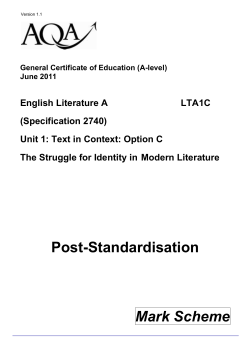 The Struggle for Identity in Modern Literature Modern