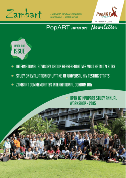 PopART Newsletter EDITION 1