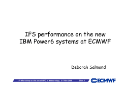 Application performance on new IBM HPCF