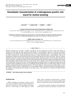 Groundwater characterization of a heterogeneous granitic rock