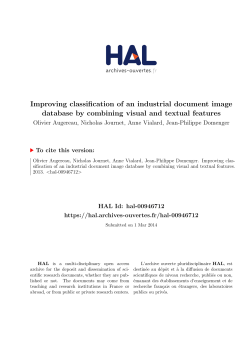 Improving classification of an industrial document image