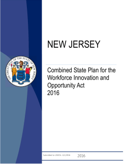 New Jersey Combined State Plan for the Workforce Innovation and