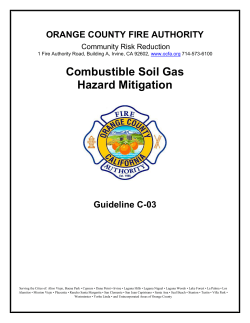 Combustible Soil Gas Hazard Mitigation