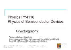 Crystallography and Symmetry Supplement