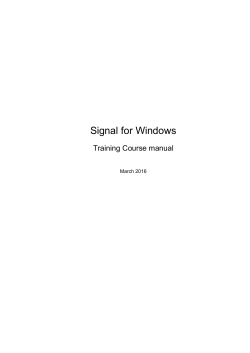 Signal for Windows - Cambridge Electronic Design