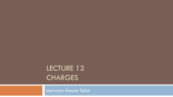 lecture 12 charges