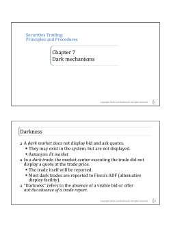 Chapter 7 Dark mechanisms Darkness