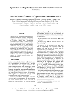 Speculation and Negation Scope Detection via Convolutional