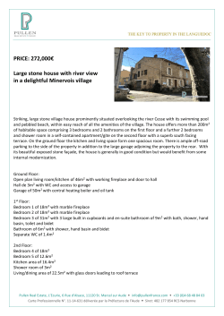 PRICE: 272,000&euro; Large stone house with river view in a delightful