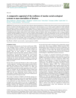 A comparative appraisal of the resilience of marine social