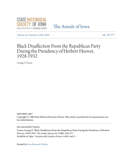 Black Disaffection From the Republican Party During the Presidency