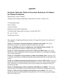 Appendix Stochastic Molecular Model of