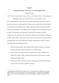 Chapter 8 Profiting from Public Value? The Case of Social Impact