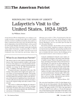 Lafayette`s Visit to the United States, 1824-1825