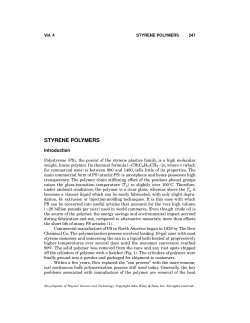 "Styrene Polymers". In: Encyclopedia of Polymer Science and