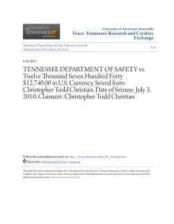 TENNESSEE DEPARTMENT OF SAFETY vs. Twelve Thousand