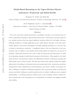 Model-Based Reasoning in the Upper