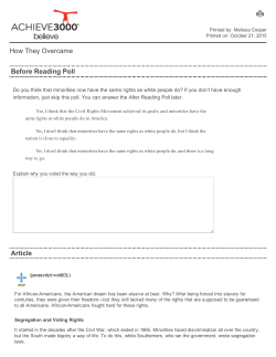 How They Overcame Before Reading Poll Article