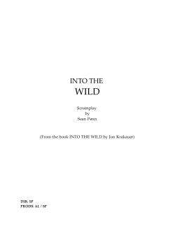 INTO THE WILD Title Page